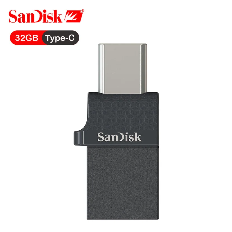 Sandisk Тип-C USB двойной OTG USB Flash Drive 32 GB высокая скорость многофункциональная ручка редукторы 2,0 PenDrives для Android-смартфон