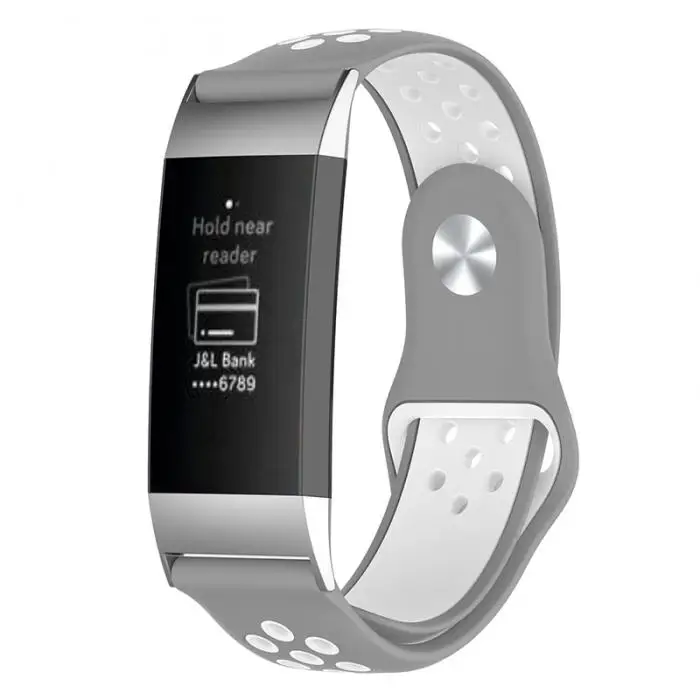 Дышащие Отверстия Силиконовые часы Браслет ремешок Smartwatch ремешок для FitbitCharge 3 JR предложения