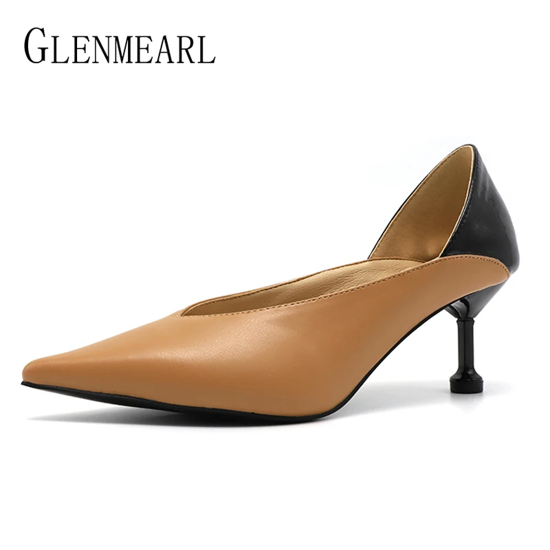 

Women High Heels Shoes Woman Pumps Thin Heel Party Shoes Pointed Toe Black Dress Spring Autumn Plus Size Office Ladies Shoes DE