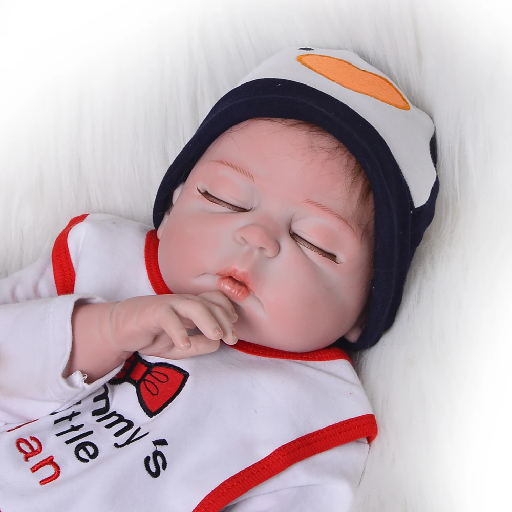 55 см полный Силиконовый Reborn Baby куклы реалистичные подарок для новорожденного, для младенца 23 дюймов bathe Спящая Мода куклы-Младенцы для продажи