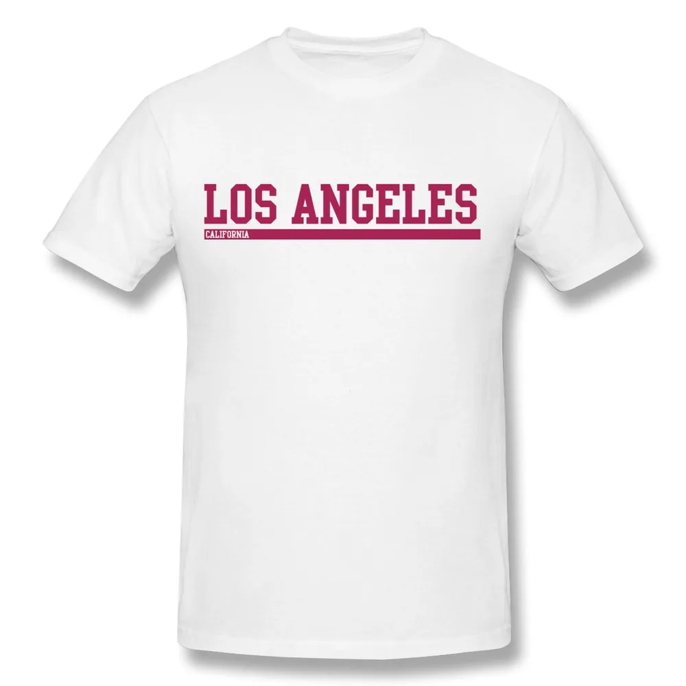 Customize Cotton T Shirt Mens Los Angeles Cute Quotes Men's Shirts 2014 | Мужская одежда