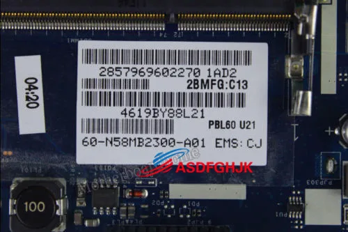 Для ASUS K53U X53U материнская плата PBL60 с E450U LA-7322P 60-N58MB2000-B02