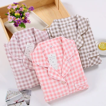 

Cotton Gauze Couple Pajamas Women's Pajamas Set Men's Pajamas Set Spring Summer Sleepwear Soft Nightwear Matching Home Clothes