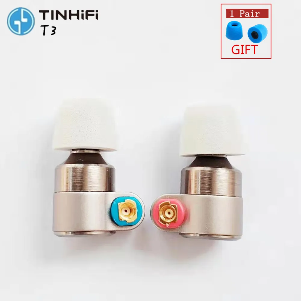 

Tin Audio T3 In Ear Earphone 1DD+1BA Knowles Drive HIFI Earphone Metal Earphone Earbud with Gold-plated OFC SPC Cable TIN T2 T3
