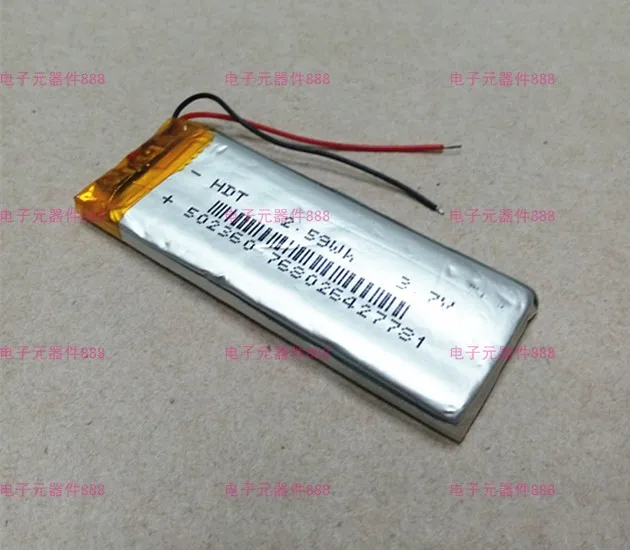 New Hot 3 7V lithium polymer rechargeable battery 502360 502260 MP3 4 5 Bluetooth battery Rechargeable