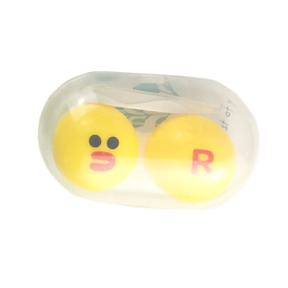 

Contact Lens Case Line Pp Care Box Cartoon Eye Care Kit Portable Contact Lens Box Home Travel Storage Mirror Box