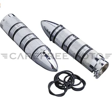 " 25 мм хром Мотоцикл руки рукоятки «Грипсы» бар чехол для Honda GL1800 2001-2013 Тень 600 750 Suzuki M50 C90