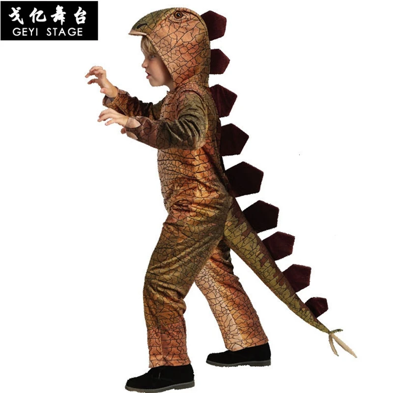 

Kids Dinosaur Triceratops/Tyrannosaurus/Stegosaurus Costume Cosplay Jurassic Park Animal Clothes Role Play for Halloween Party