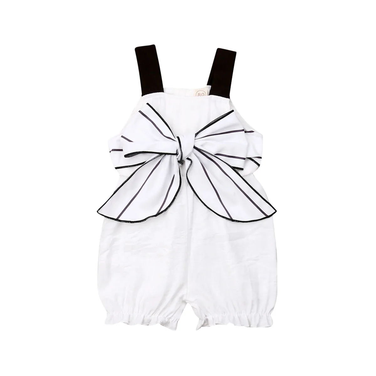 

Pudcoco 2019 Summer White Newborn Baby Kids Girls Ruffle Romper Jumpsuit Strap Clothes Outfits Set