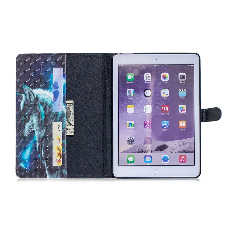 Wekays для Coque Apple Ipad Air 2 Ipad 6 мультяшная Панда 3D кожаный чехол для Ipad Air 2 Ipad6 чехол для Ipad Air2 Shell