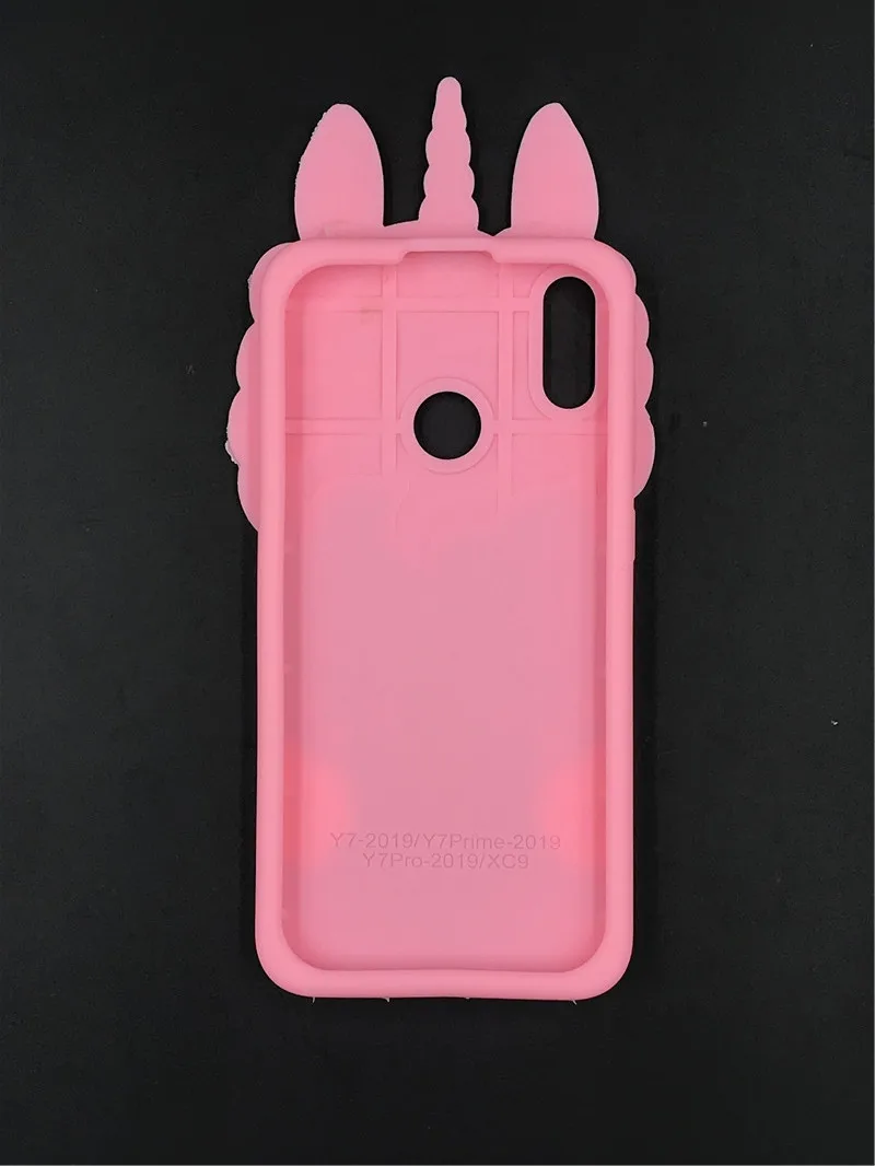 Мягкий силиконовый чехол для телефона Huawei Y7 Pro Prime 2019 Enjoy 9 с милыми 3D мультяшными