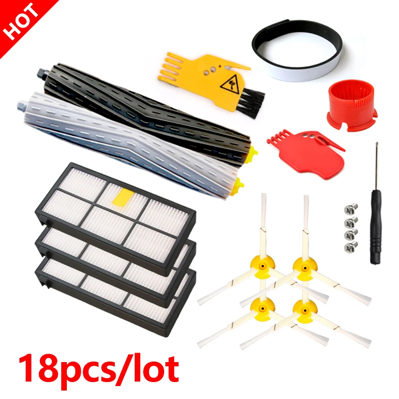 

For IRobot Roomba Parts Kit Debris Extractor 800 Series 860 865 866 870 871 880 885 886 890 900 960 966 980 Brushes Filters