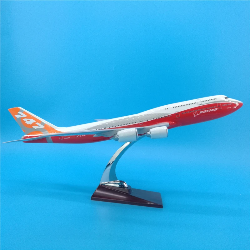47CM 1:150 Airplane Boeing B747-8 Prototype Plane Model with Base Aircraft Collectible Display Toy Collection | Игрушки и хобби