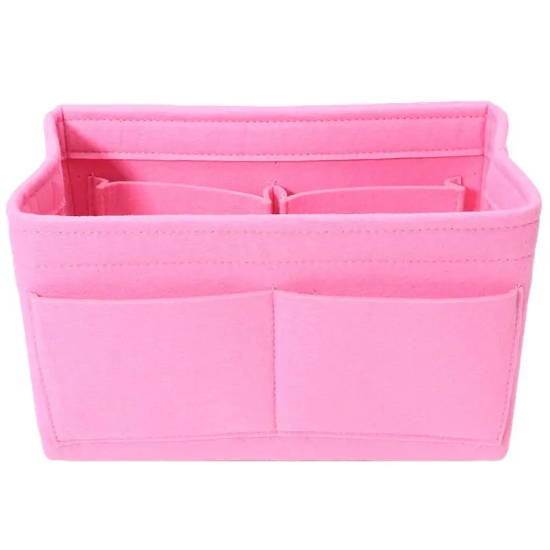 

Premium Quality Felt Insert Organizer Handbag Purse Cosmetic Bags Storage Tote Makeup Bag