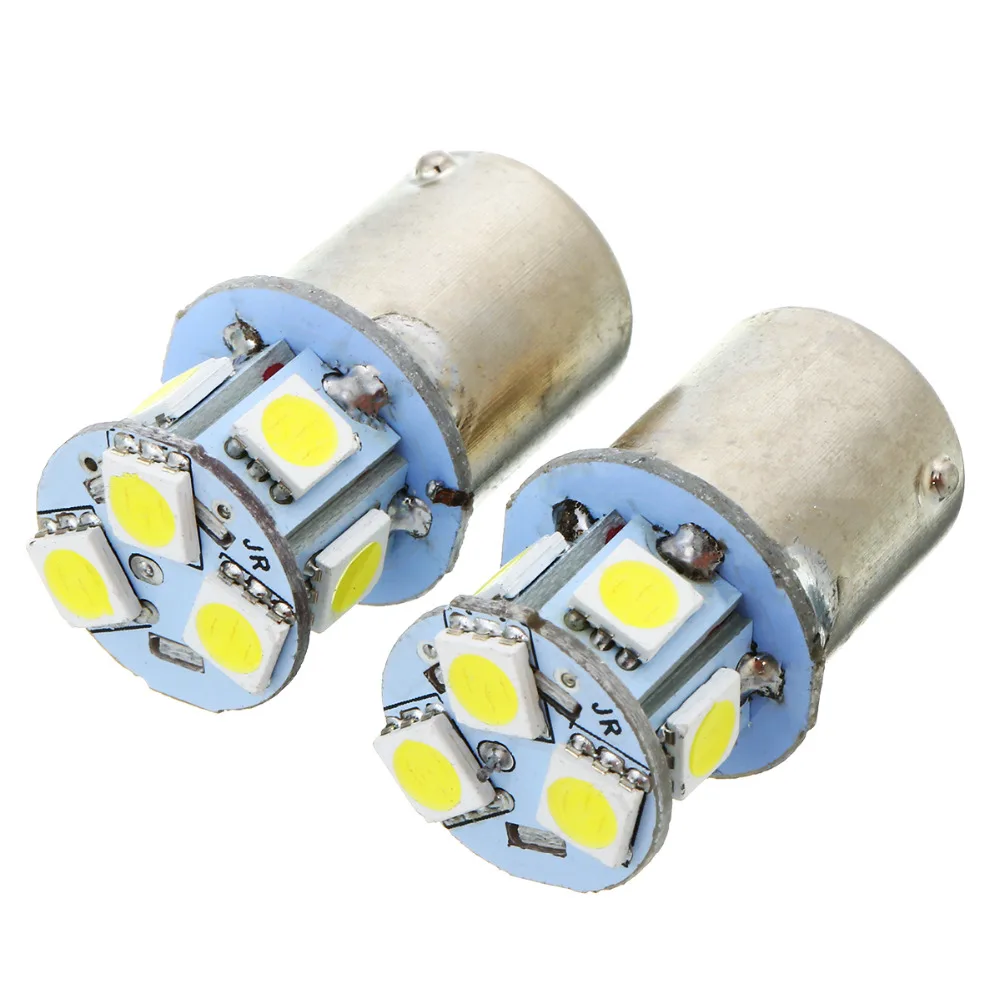 

2x Hot White BA15S R5W 1156 5050 8SMD LED Car Tail Turn Signal Backup Brake Side Maker Parking Bulb Car Styling Light Source