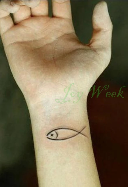 Waterproof Temporary Tattoo Sticker wrist hand-painted little fish tattoo  girl tatto stickers flash tatoo fake tattoos child