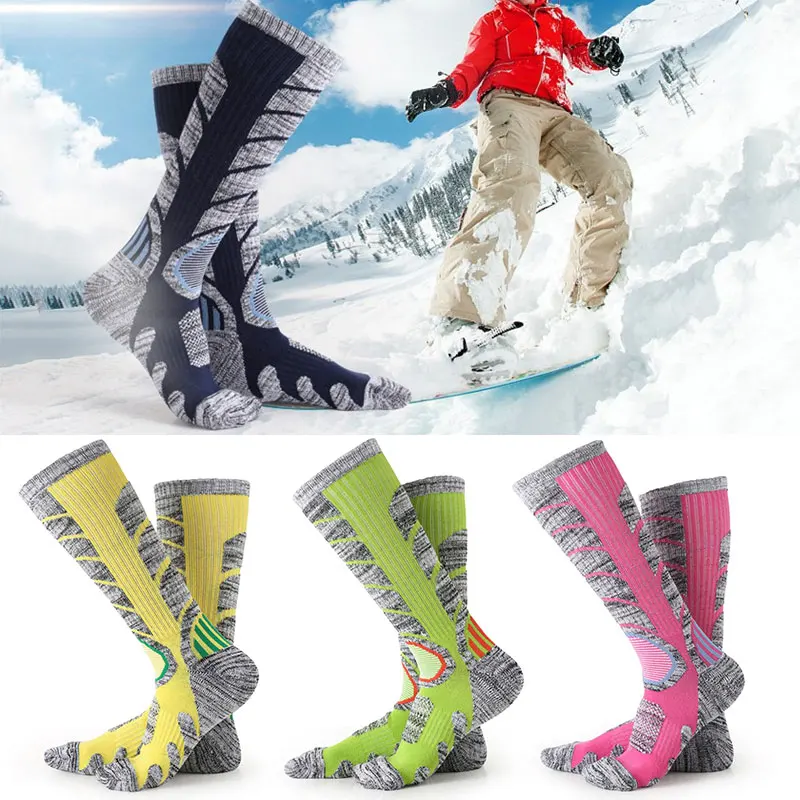 

Relefree 1 Pair Winter Thermal Ski Socks Cotton Long Socks Sport Snowboard Cycling Socks Thermosocks Leg Warmers For Men Women