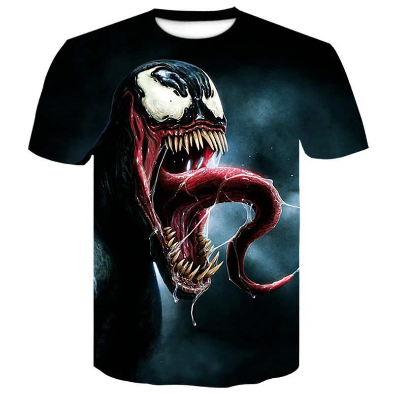 

venom 3D Printed T-shirt Male Shirt Short Sleeve Fitness T Shirt Men Women Casual Shirt funny shirt Tees Tops man big size xxxxl