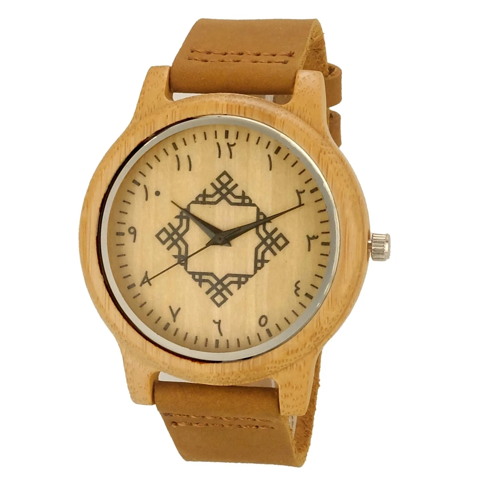 

Top Gift Wood Watches Men's Arabic-Turkish numbers Unique Nature Wooden Bamboo Handmade Quartz Wrist Watch Male Clock Masculino