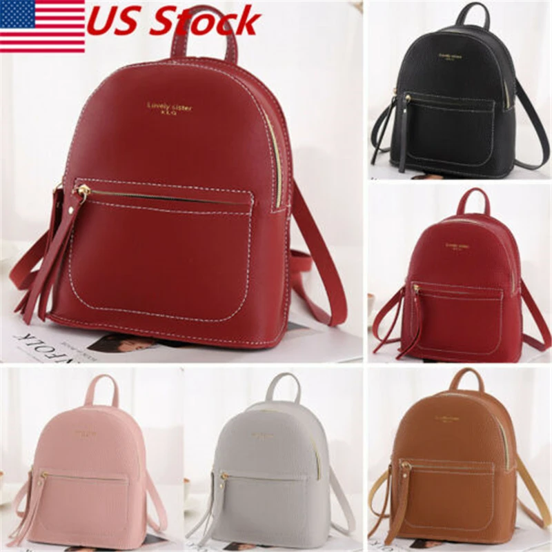 

Fashion Women Mini Bags Backpack School Bag Good Quality PU Leather Travel Girl Bag