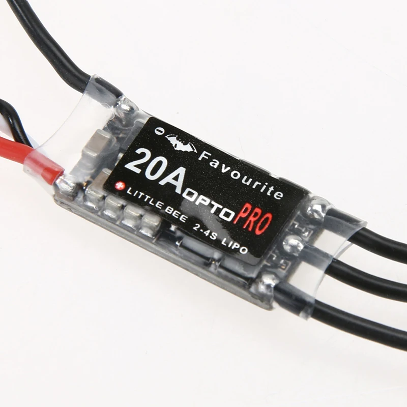 

Little Bee Mini 20A 2-4S LiPo Battery OPTO PRO ESC Brushless For QAV250 Remote Control Part