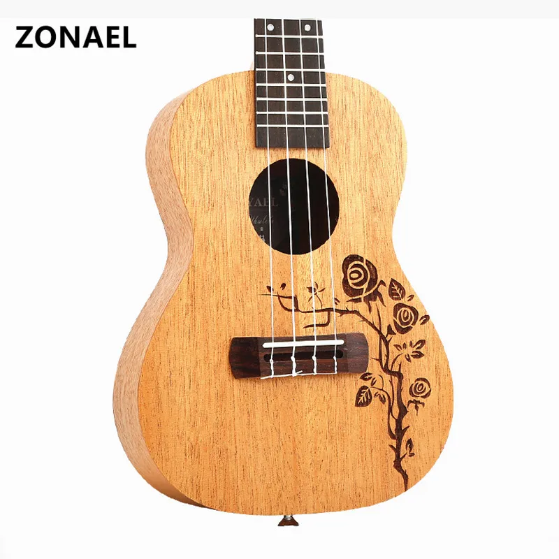 

23 Ukulele Guitar Acoustic Ukelele Spruce 4 Strings Guitar Ukulele 23 Musical Stringed Instrument y06-23