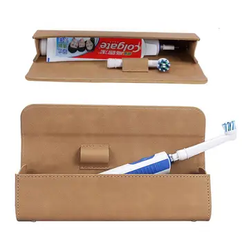 

PU Toothbrush Storage Bag Bathroom Organizer Electric Toothbrush Holder Storage For OralB Philips Portable Travel Organizer