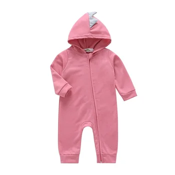 

COSPOT Baby Boys Girls Hooded Dinosaur Design Jumpsuits Newborn Romper Bebes Zipper Solid Color Winter Jumpsuits 2019 New 25