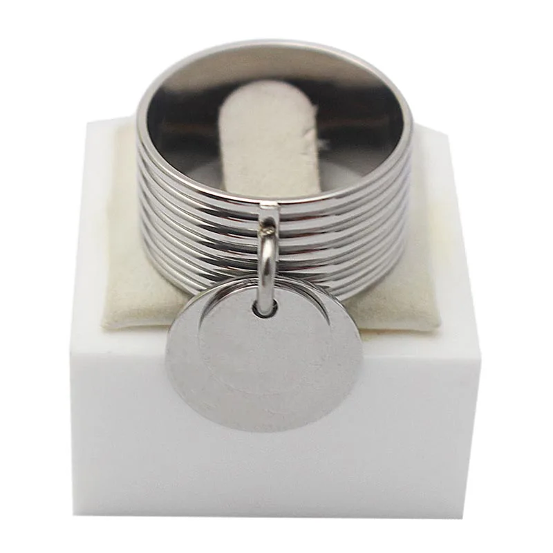 New Fashion Rings For Women Screw pattern 316L Stainless Steel & Metal Silver Ring Jewelry K10026|jewelry ring settings|jewelry findings ringsring