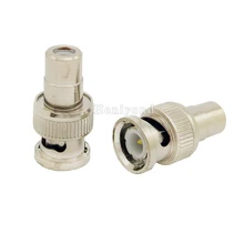 10pcs BNC Male to RCA Female Coax Cable Connector Adapter F/M Coupler for CCTV Camera Accessories