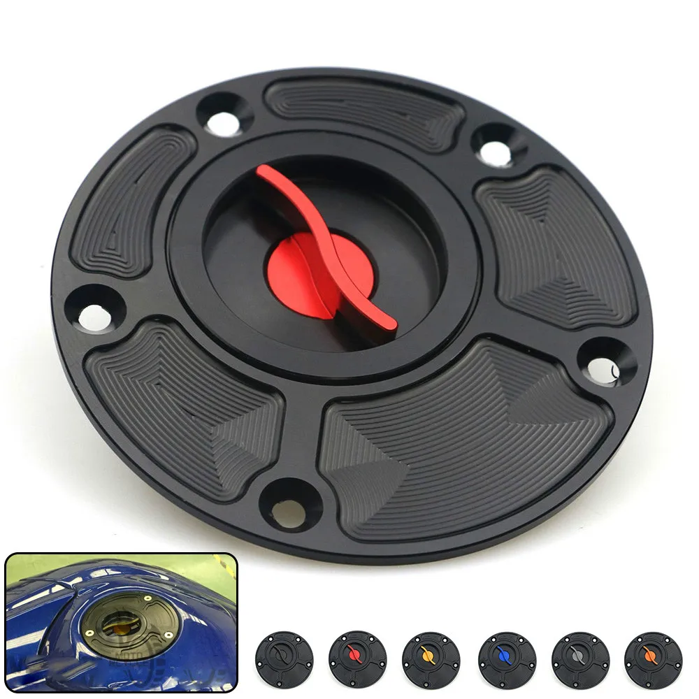 

Motorcycle CNC Aluminum Fuel Tank Cap Cover Decorate Guard Protector Modify Accessory for Yamaha MT07 MT09 R3 R1 R6 R25 FZ1 FZ6