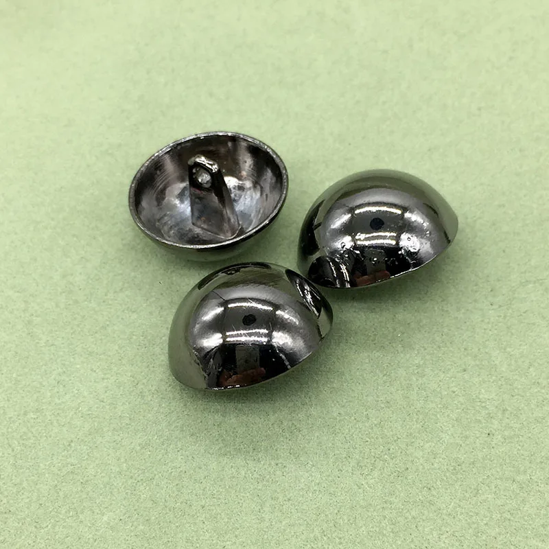 

10PCs Metal Sewing Buttons Scrapbooking Round Single Hole Glossy 15mm 20mm Dia. Costura Botones decorate M1031