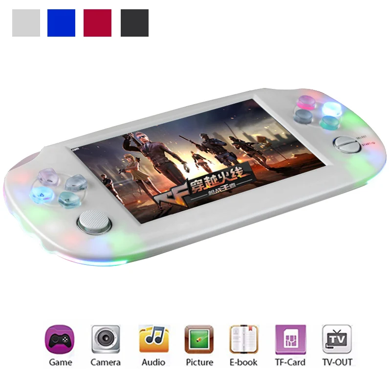 

Portable 8GB Video Games Consoles 4.3" Children Handheld Gaming Player MP4 MP5 Multimedia player Support For GBA SMD NES Games