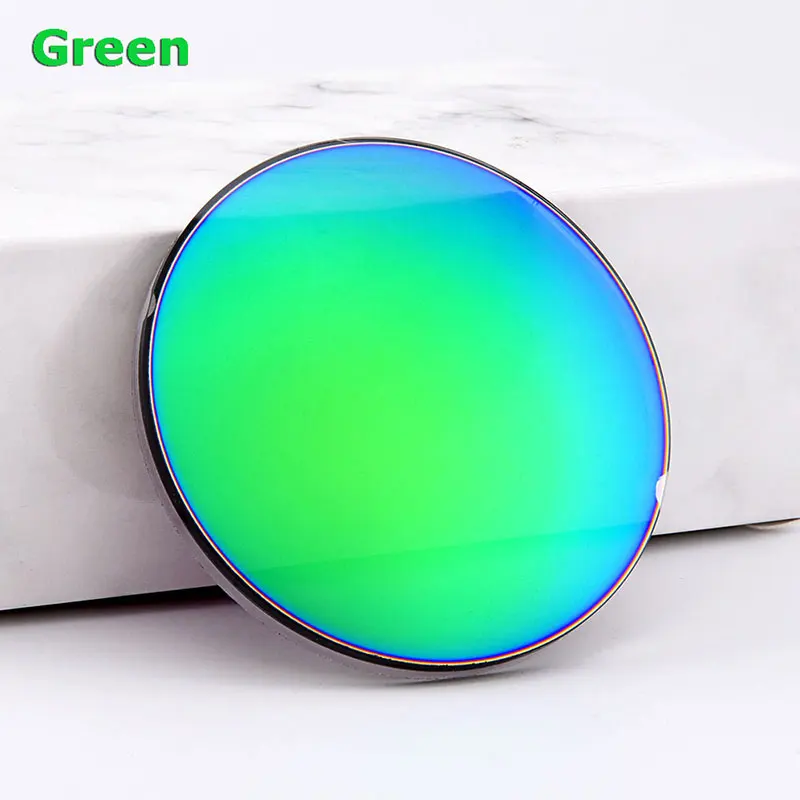 1,61 одно видение зеркальные цветные Линзы для очков SPH-9,00~ 0 CYL Оптические солнцезащитные очки с линзами высокого качества диаметр линз 75 мм