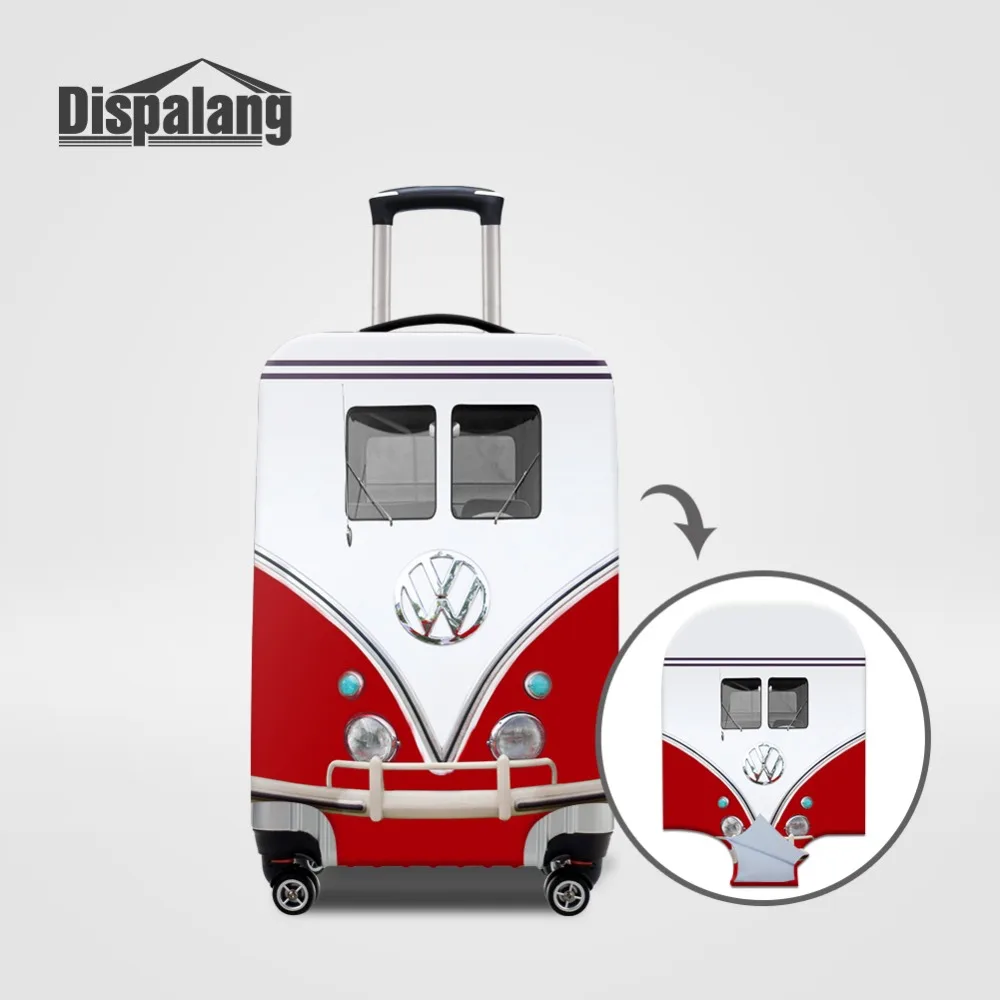 

Dispalang Fashion Car Logo Print Luggage Protective Dust Cover for 18-32 Inch Suitcase Waterproof Elastic Trolley Case Protector