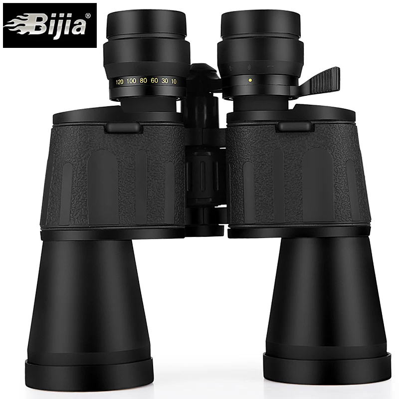 BIJIA 10-120X80 телескоп Бинокль Профессиональный зум Оптический Охота Бинокли Кемпинг Водонепроницаемый