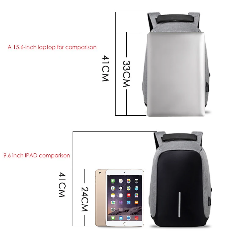 Брендовый рюкзак для ноутбука с USB зарядкой, рюкзак для путешествий с защитой от кражи, Многофункциональный Водонепроницаемый Школьный рюкзак, мужской рюкзак для ноутбука Mochila