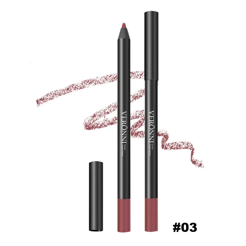 Профессиональная женская новая красота карандаш для губ водостойкие карандаши для стойкая помада карандаш для губ косметика косметические инструменты - Цвет: 3