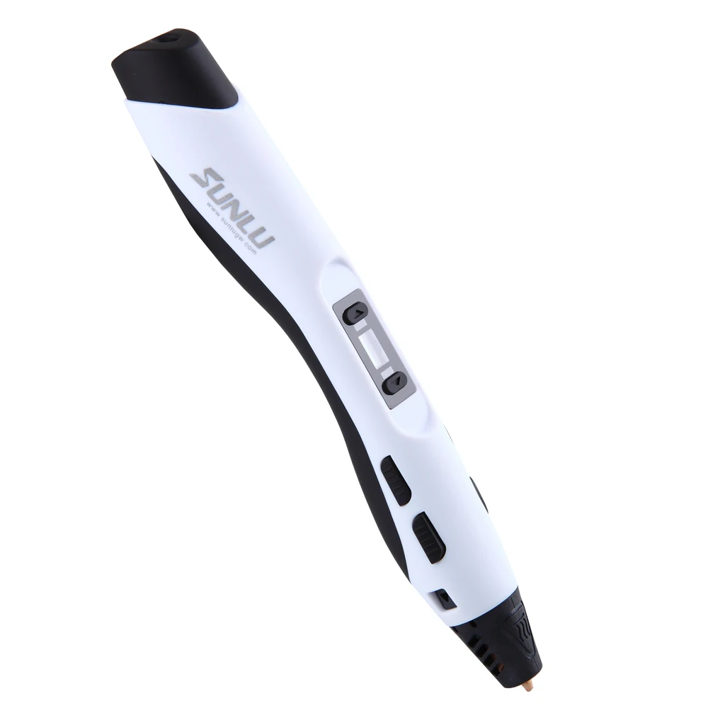 

[NEW 3D Printer Pen ] 3D Stereoscopic Printing Drawing Pen for 3D Doodling Painting + Modeling + Arts + Crafts Printing (white)