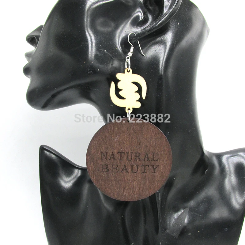 

Newest Natural Beauty Word Wood Earrings