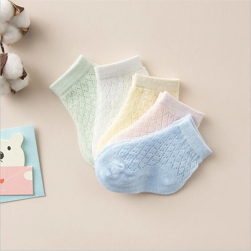 

5Pairs/set Children's Socks Summer Baby Boys Sport Socks Kids Cotton Breathable Baby Girls Socks Kids Boot Socks For Children