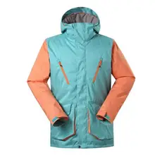 Gsou Snow/лыжи костюм Мужская одежда для активной деятельности на открытом воздухе теплая пропускающая воздух Лыжная куртка Одиночная двойная доска Водонепроницаемая Лыжная одежда для мужчин