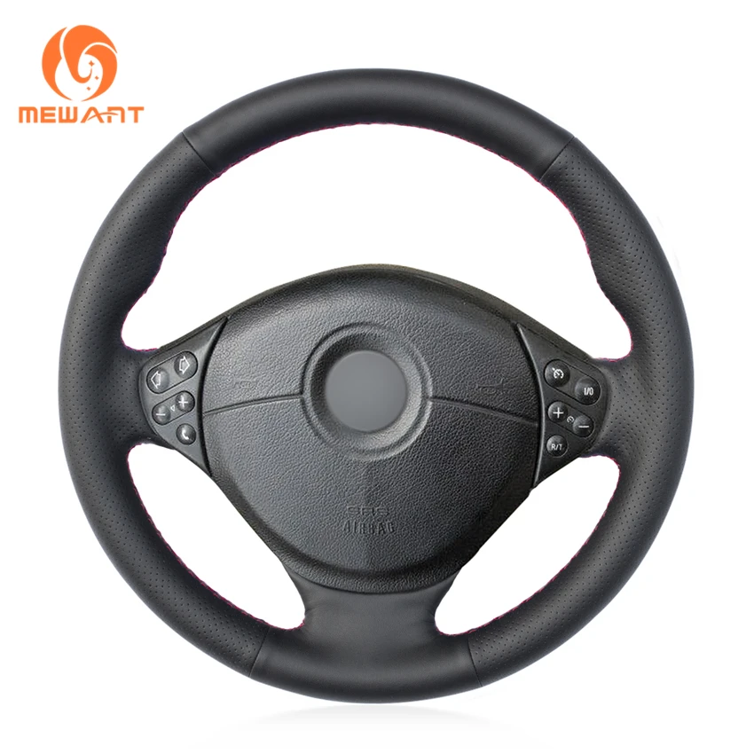 Mewant Black Artificial Leather Car Steering Wheel Cover For Bmw M