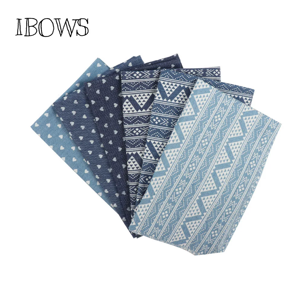 

40CM*50CM Soft Denim Fabric Wash Cotton Cowboy Fabric DIY Baby Clothes Sewing Quilt Fabric Handmade Bags Deraction Material