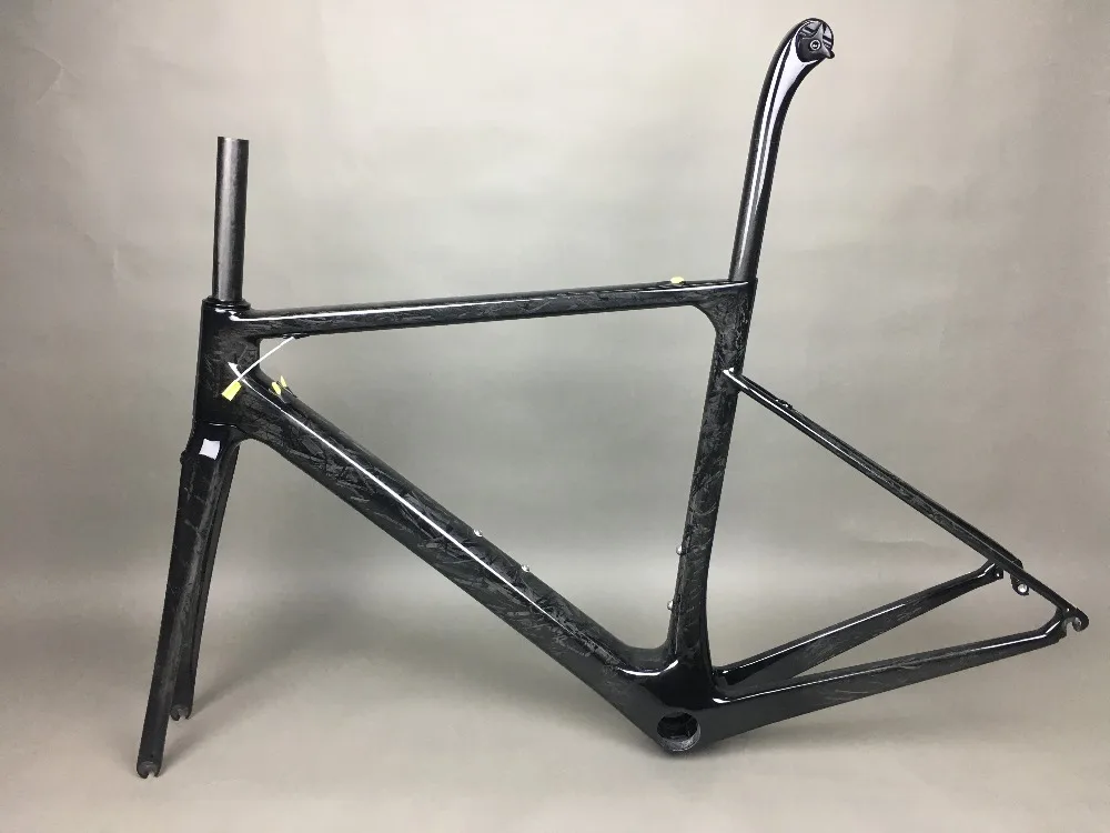 Cheap 2019 new arrival direct mount brake T1100 full matte nice marble weaves carbon road frame:frameset+fork+seatpost+headset+clmap 10