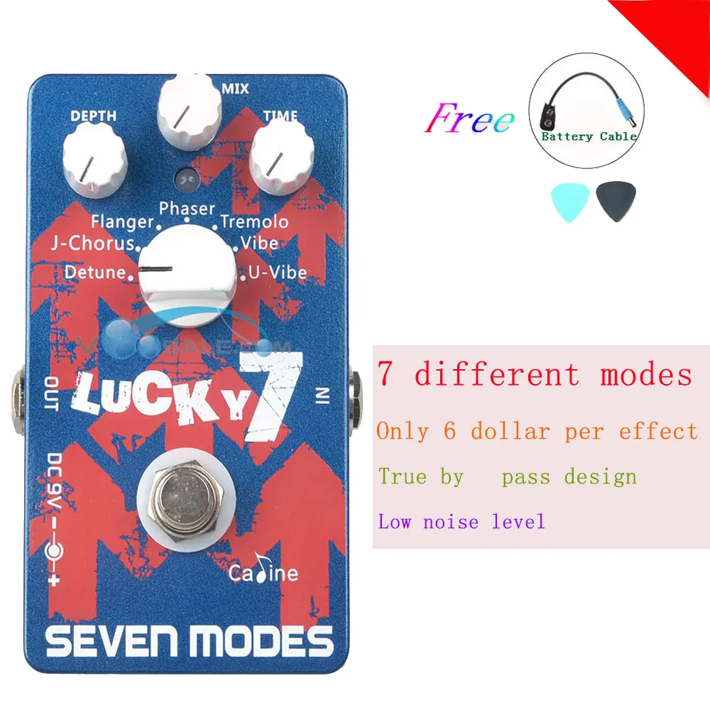CP 38 SEVEN MODES Guitar Effects Caline CP38 Guitar Pedals Effects Digital Circuit Design Use For