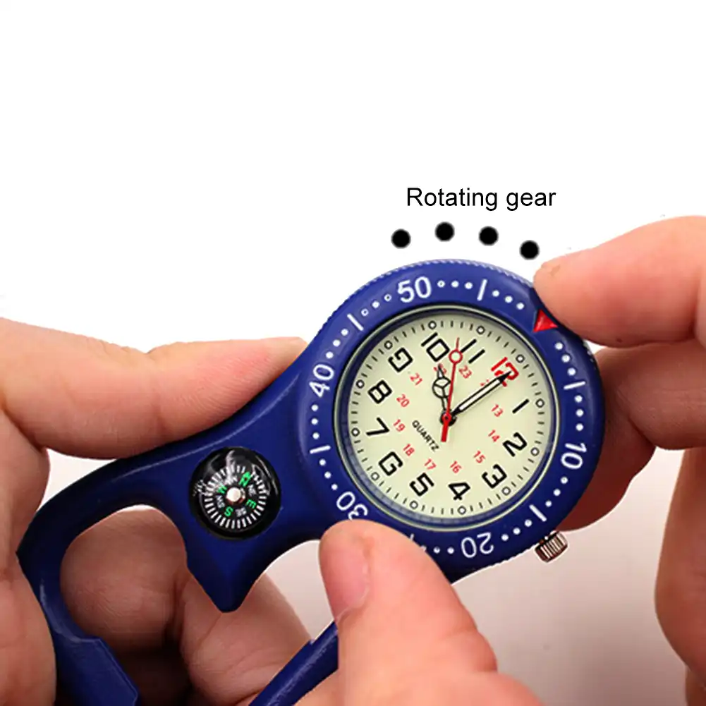 waterproof carabiner watch