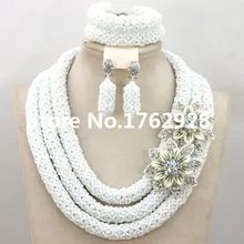 Топ Дизайн нигерийские Свадебные африканские бусы Набор украшений хрустальные бусы Набор украшений ручной работы подружки невесты ожерелье набор