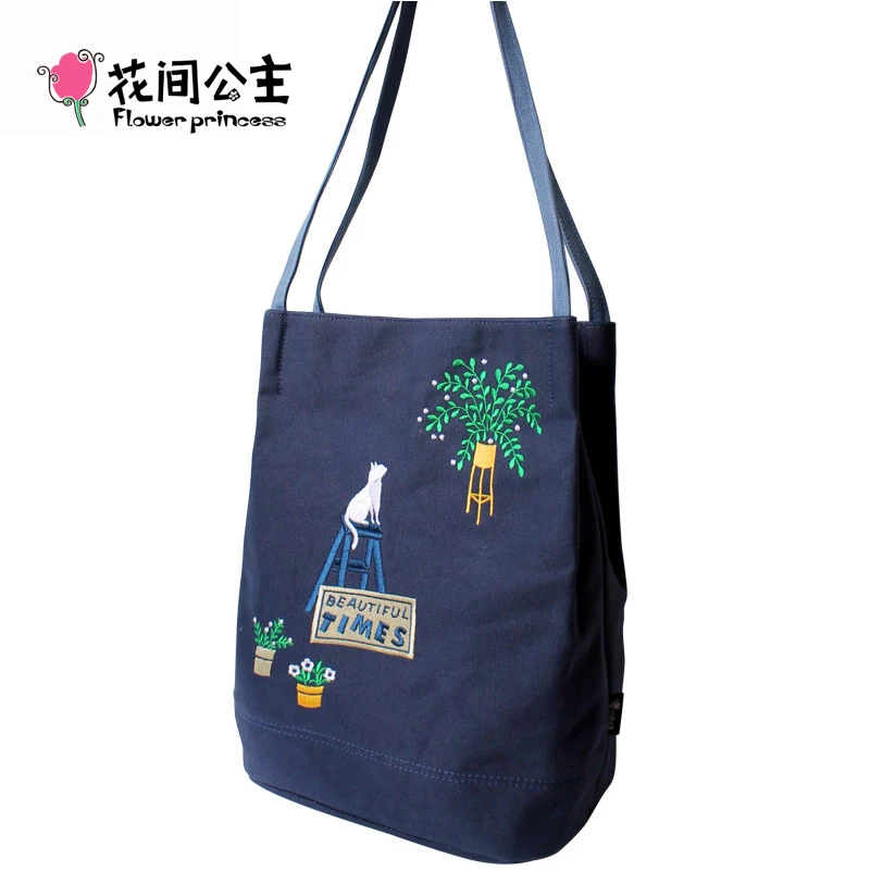 Женская Холщовая Сумка мешок с вышивкой цветами|brand handbags|handbag brandbags handbags |