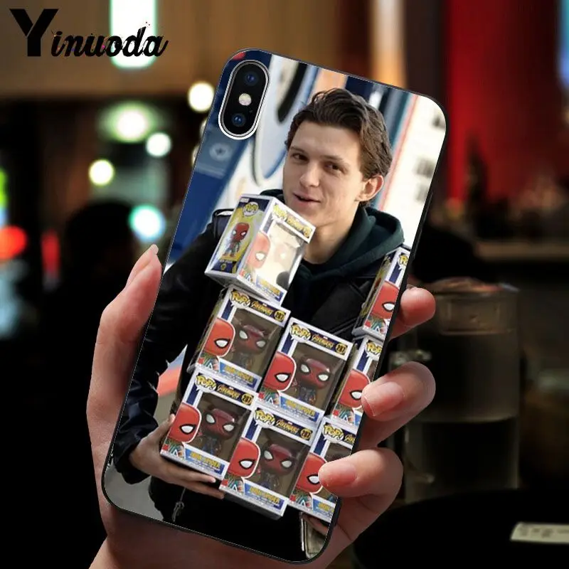 Yinuoda том Холланд Новинка чехол для телефона Fundas iPhone 8 7 6 6S Plus 5 5S SE XR X XS MAX
